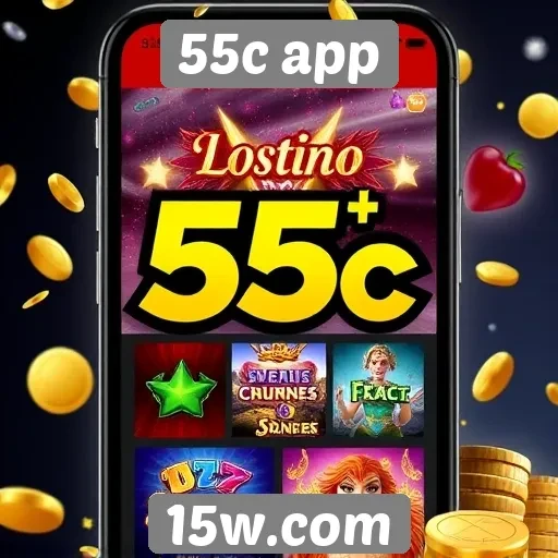 55c app oferece diversos jogos online para entretenimento